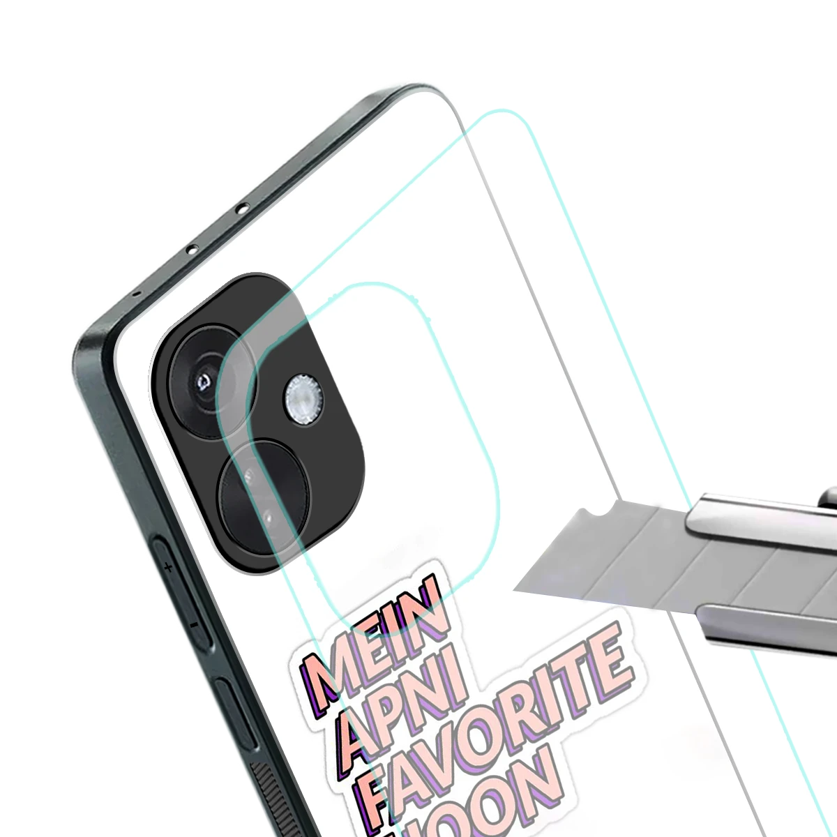 Mein Apni Fevorite Hoon stylish phone case for oneplus nord ce 3 | glossy glass and slim fit