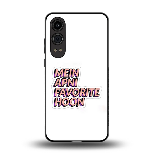 Mein Apni Fevorite Hoon back phone cover | glass case for oneplus nord ce 4 lite