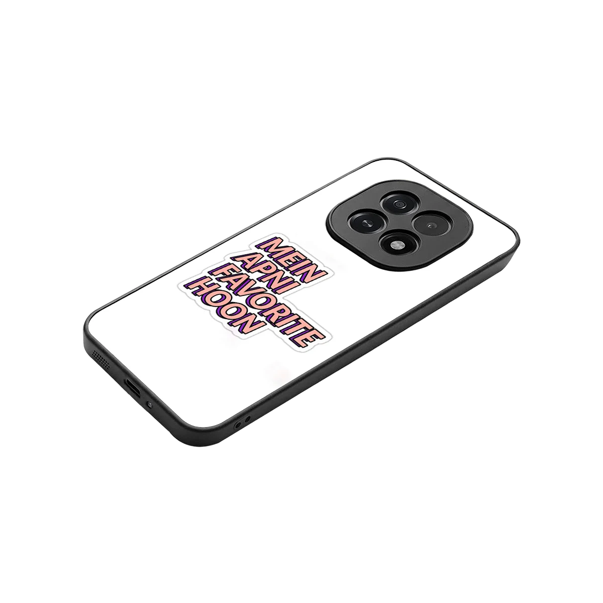 Mein Apni Fevorite Hoon stylish phone case for oppo f29 5g | glossy glass and slim fit