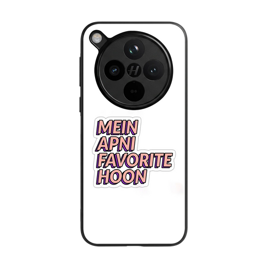 Mein Apni Fevorite Hoon back phone cover | glass case for oppo find x8