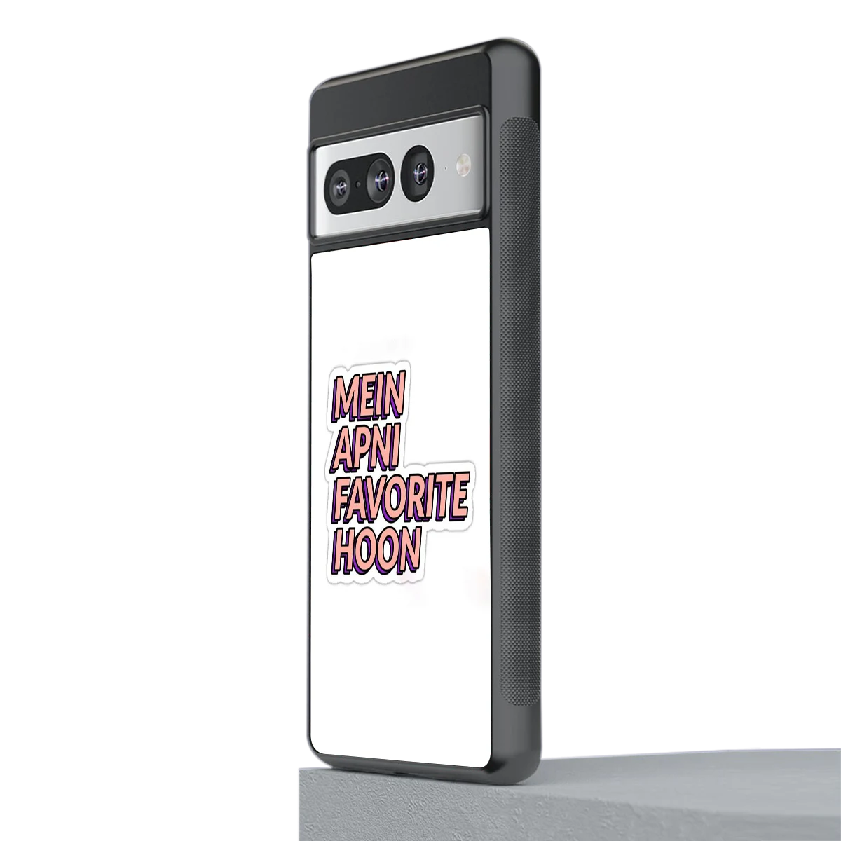 Mein Apni Fevorite Hoon stylish phone case for google pixel 7 pro | glossy glass and slim fit