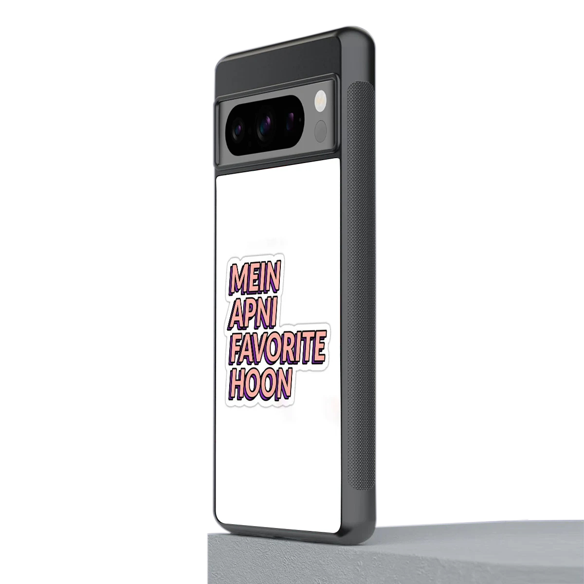 Mein Apni Fevorite Hoon stylish phone case for google pixel 8 pro | glossy glass and slim fit