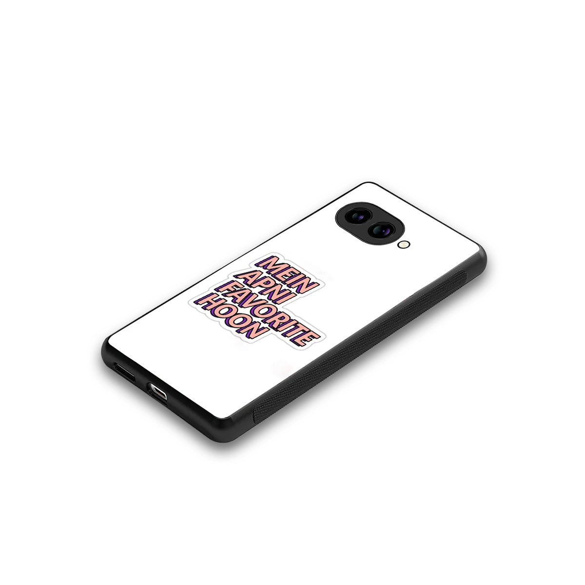 Mein Apni Fevorite Hoon stylish phone case for google pixel 10a | glossy glass and slim fit