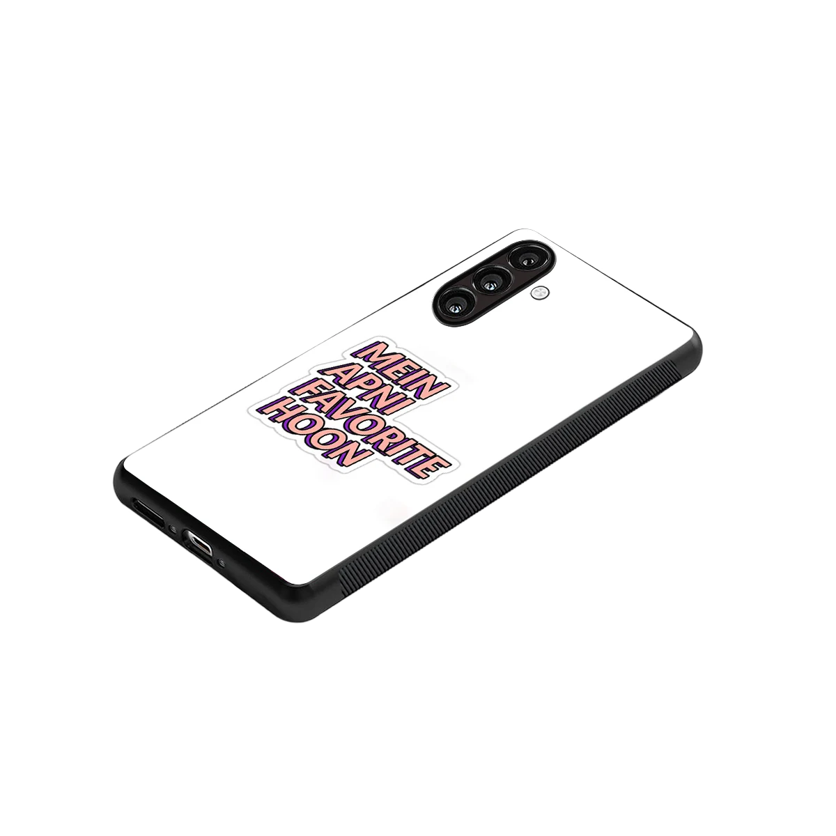 Mein Apni Fevorite Hoon stylish phone case for samsung galaxy a55 5g | glossy glass and slim fit