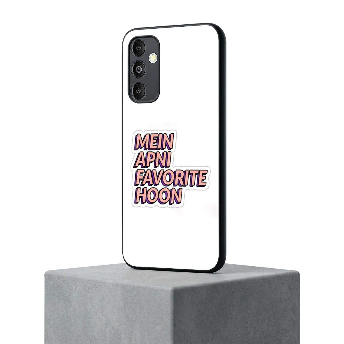 Mein Apni Fevorite Hoon samsung galaxy m14 5g mobile cover | shockproof glass phone case