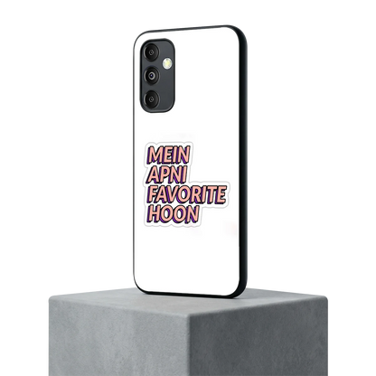 Mein Apni Fevorite Hoon samsung galaxy m14 5g mobile cover | shockproof glass phone case