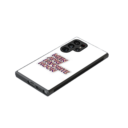 Mein Apni Fevorite Hoon stylish phone case for samsung galaxy s24 ultra | glossy glass and slim fit