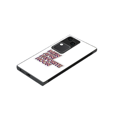 Mein Apni Fevorite Hoon stylish phone case for vivo v30 | glossy glass and slim fit