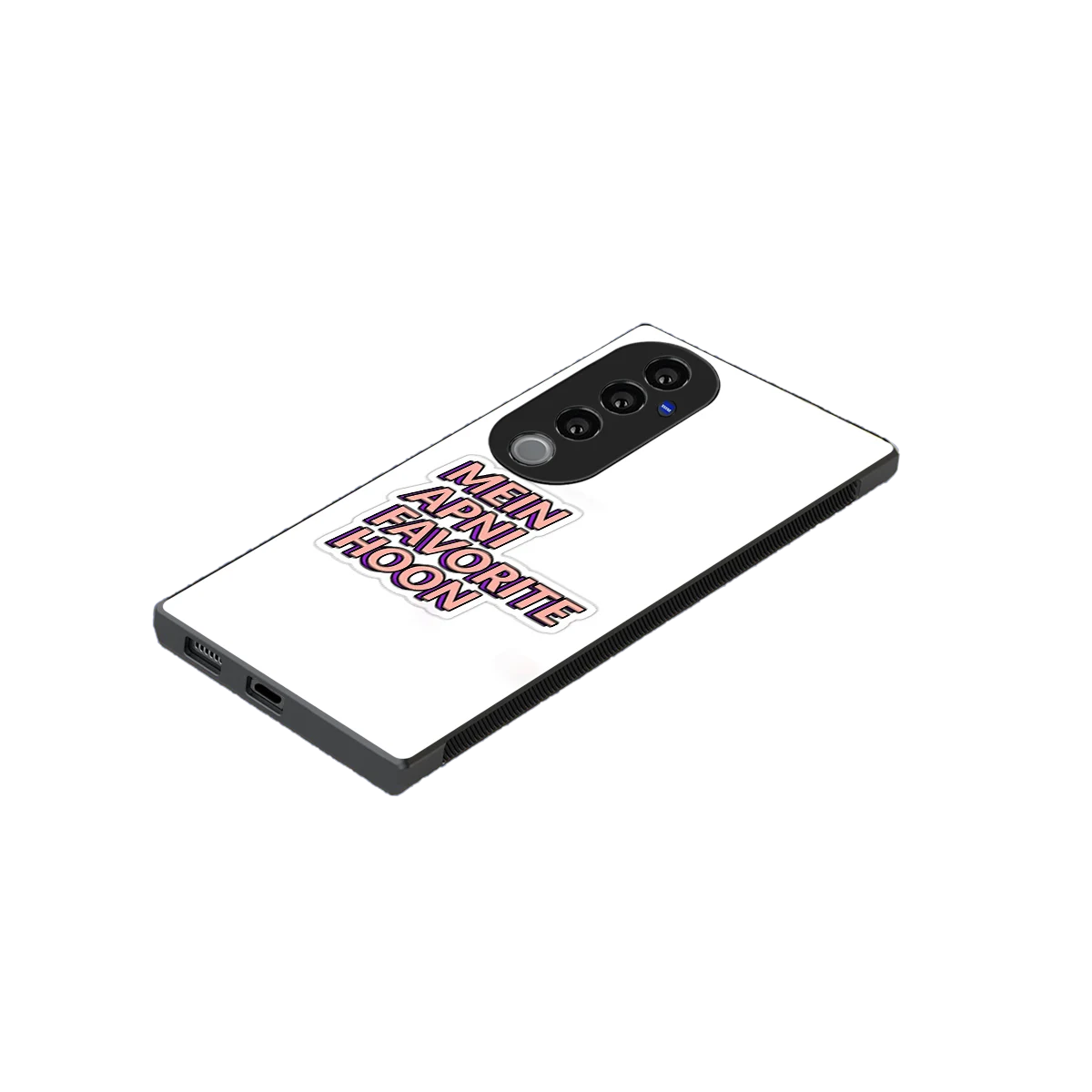 Mein Apni Fevorite Hoon stylish phone case for vivo v40 pro | glossy glass and slim fit