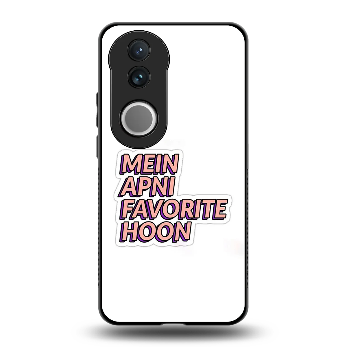 Mein Apni Fevorite Hoon back phone cover | glass case for vivo v50