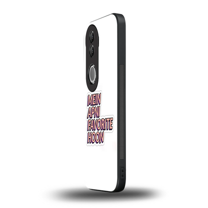 Mein Apni Fevorite Hoon vivo v50 mobile cover | shockproof glass phone case