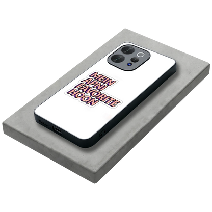 Mein Apni Fevorite Hoon stylish phone case for vivo v70 elite | glossy glass and slim fit