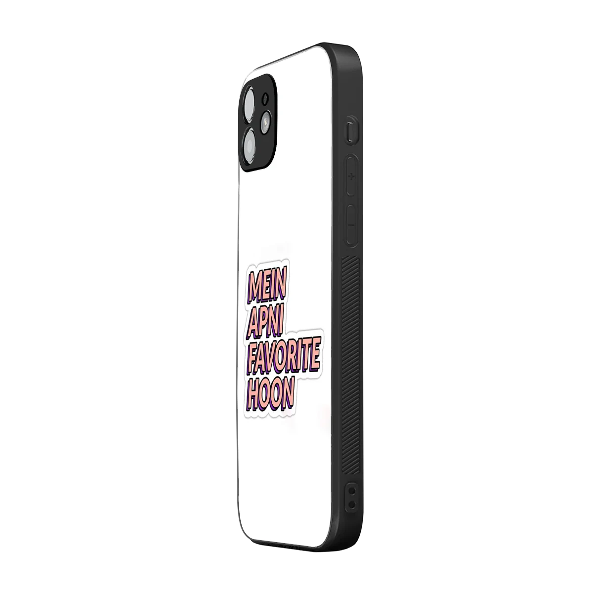 Mein Apni Fevorite Hoon iphone 12 mobile cover | shockproof glass phone case