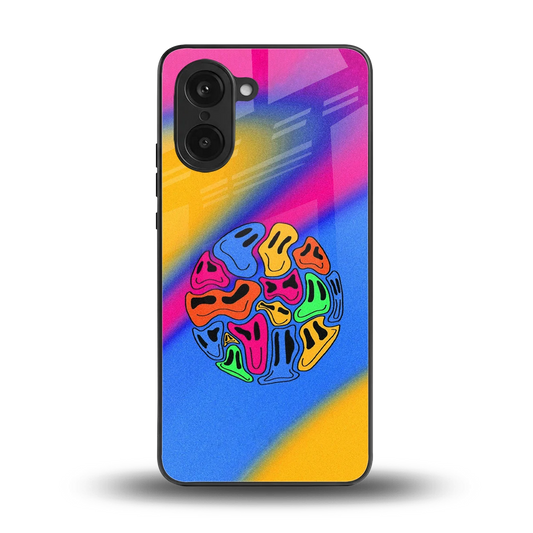 Melted Joy back phone cover | glass case for oneplus nord ce5 5g