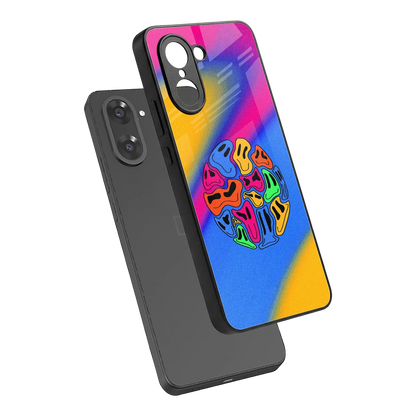 Melted Joy sleek oneplus nord ce5 5g cover with tempered glass back and TPU edges