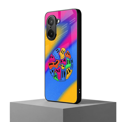 Melted Joy oneplus nord ce5 5g mobile cover | shockproof glass phone case