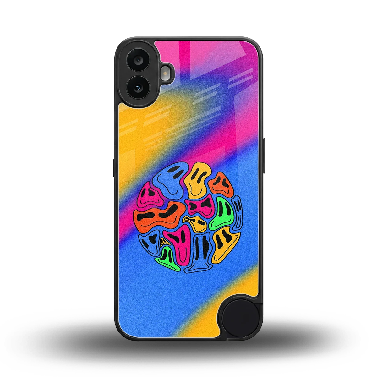 Melted Joy back phone cover | glass case for cmf nothing phone 1