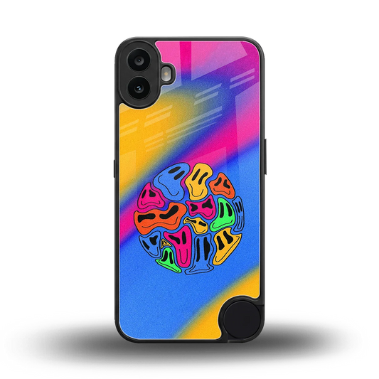 Melted Joy back phone cover | glass case for cmf nothing phone 1
