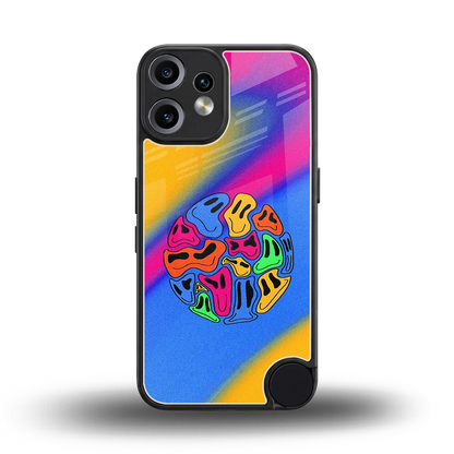 Melted Joy back phone cover | glass case for cmf nothing phone 2 pro