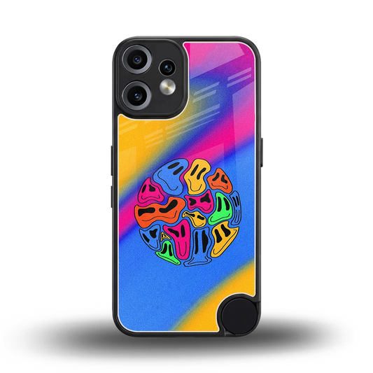 Melted Joy back phone cover | glass case for cmf nothing phone 2 pro