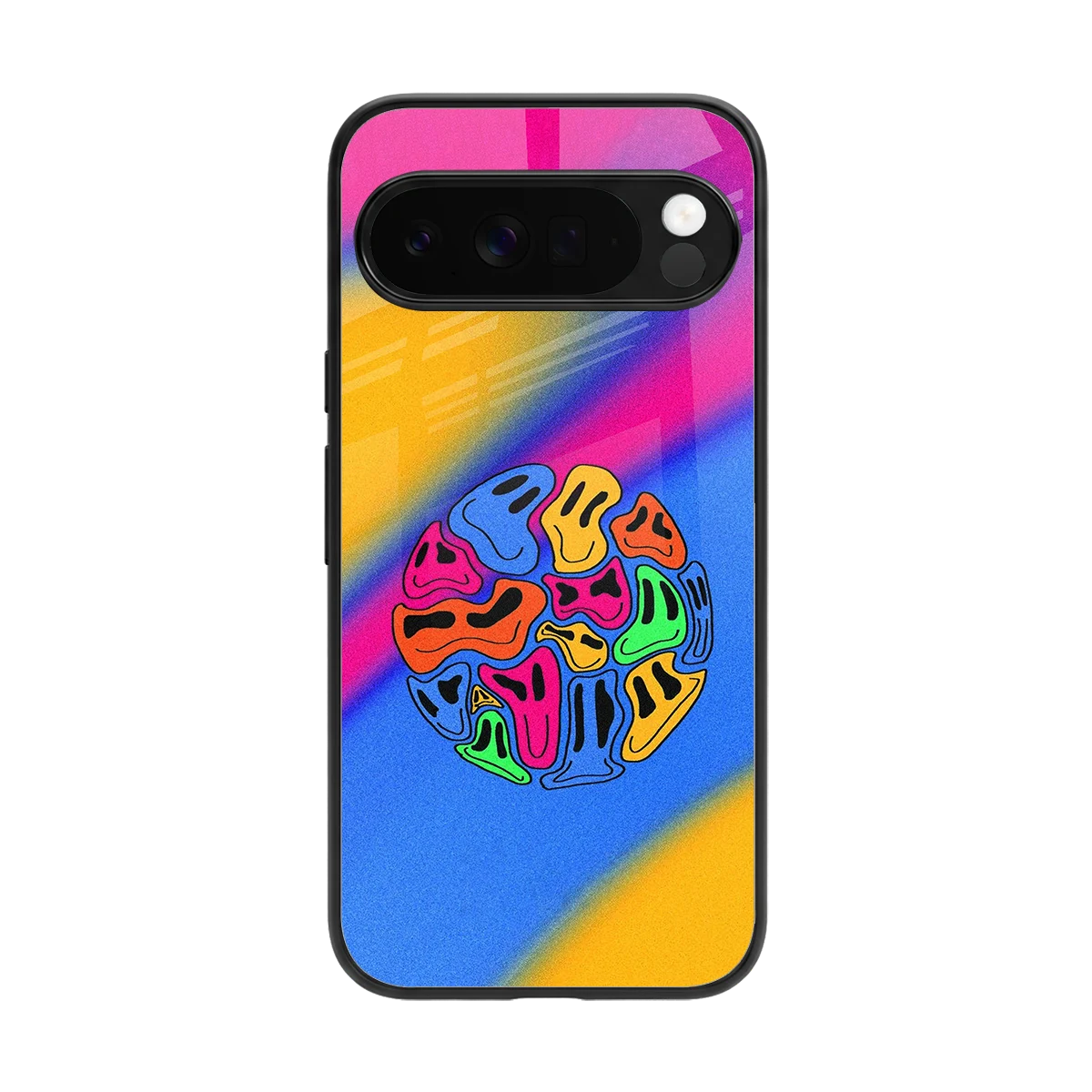 Melted Joy back phone cover | glass case for google pixel 10 pro xl