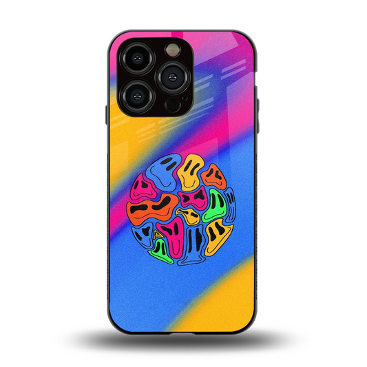 Melted Joy back phone cover | glass case for iphone 13 pro