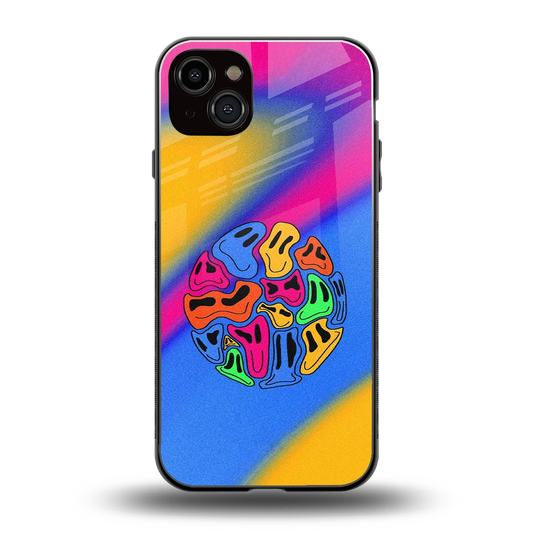 Melted Joy back phone cover | glass case for iphone 14 plus