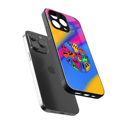 Melted Joy sleek iphone 15 pro cover with tempered glass back and TPU edges