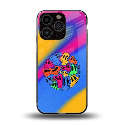 Melted Joy back phone cover | glass case for iphone 16 pro