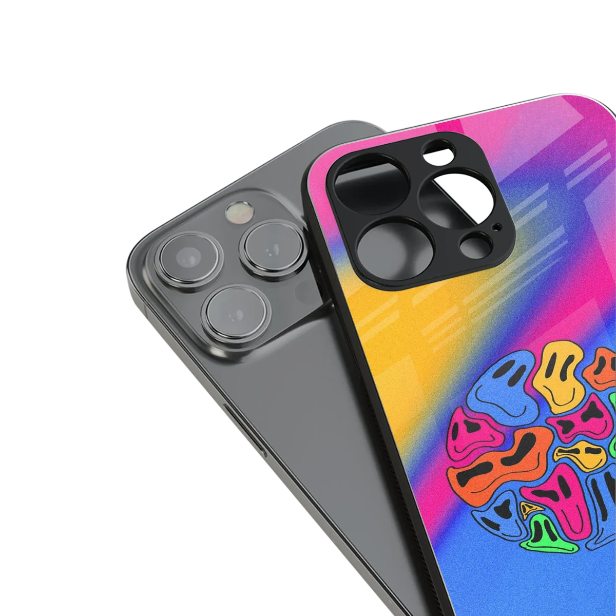 Melted Joy stylish phone case for iphone 15 pro | glossy glass and slim fit