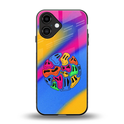 Melted Joy back phone cover | glass case for iphone 16