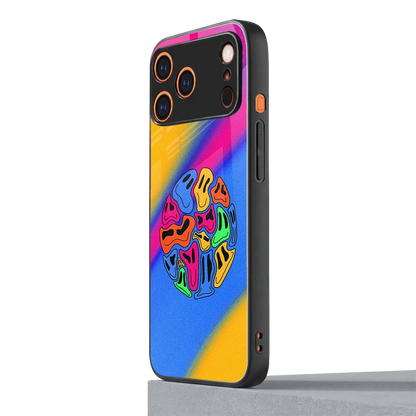 Melted Joy iphone 17 pro mobile cover | shockproof glass phone case