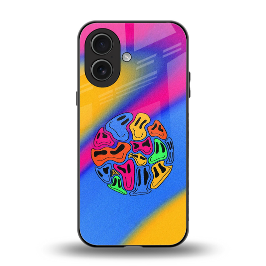 Melted Joy back phone cover | glass case for iphone 17