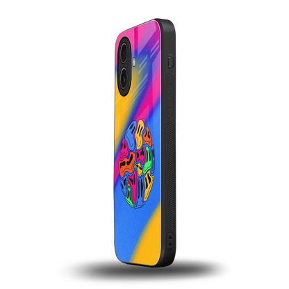 Melted Joy iphone 17 mobile cover | shockproof glass phone case
