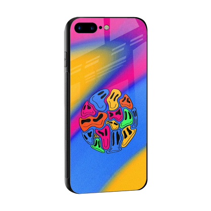 Melted Joy sleek iphone 7 plus cover with tempered glass back and TPU edges