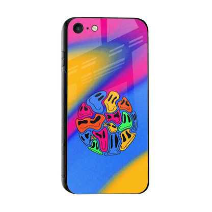 Melted Joy sleek iphone 7 cover with tempered glass back and TPU edges