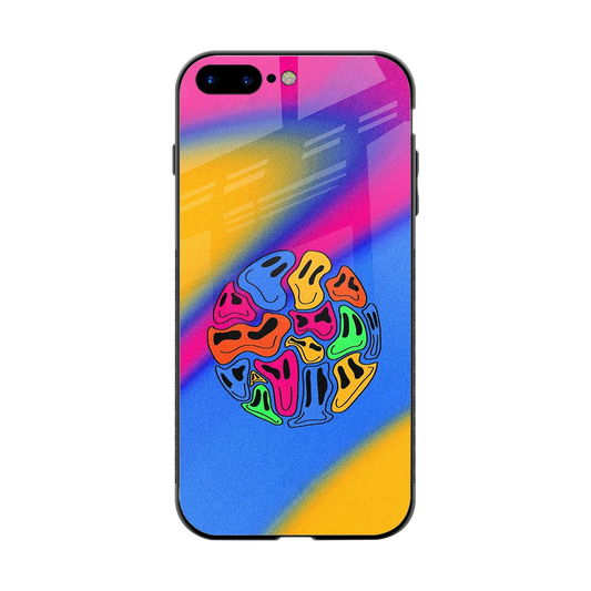 Melted Joy back phone cover | glass case for iphone 8 plus