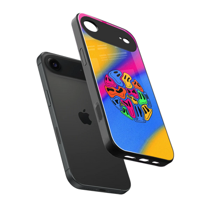 Melted Joy sleek iphone air cover with tempered glass back and TPU edges