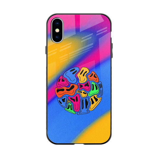 Melted Joy back phone cover | glass case for iphone xs