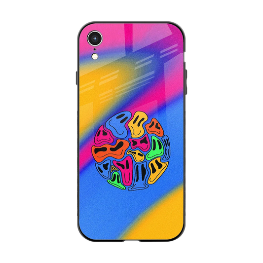 Melted Joy back phone cover | glass case for iphone xr