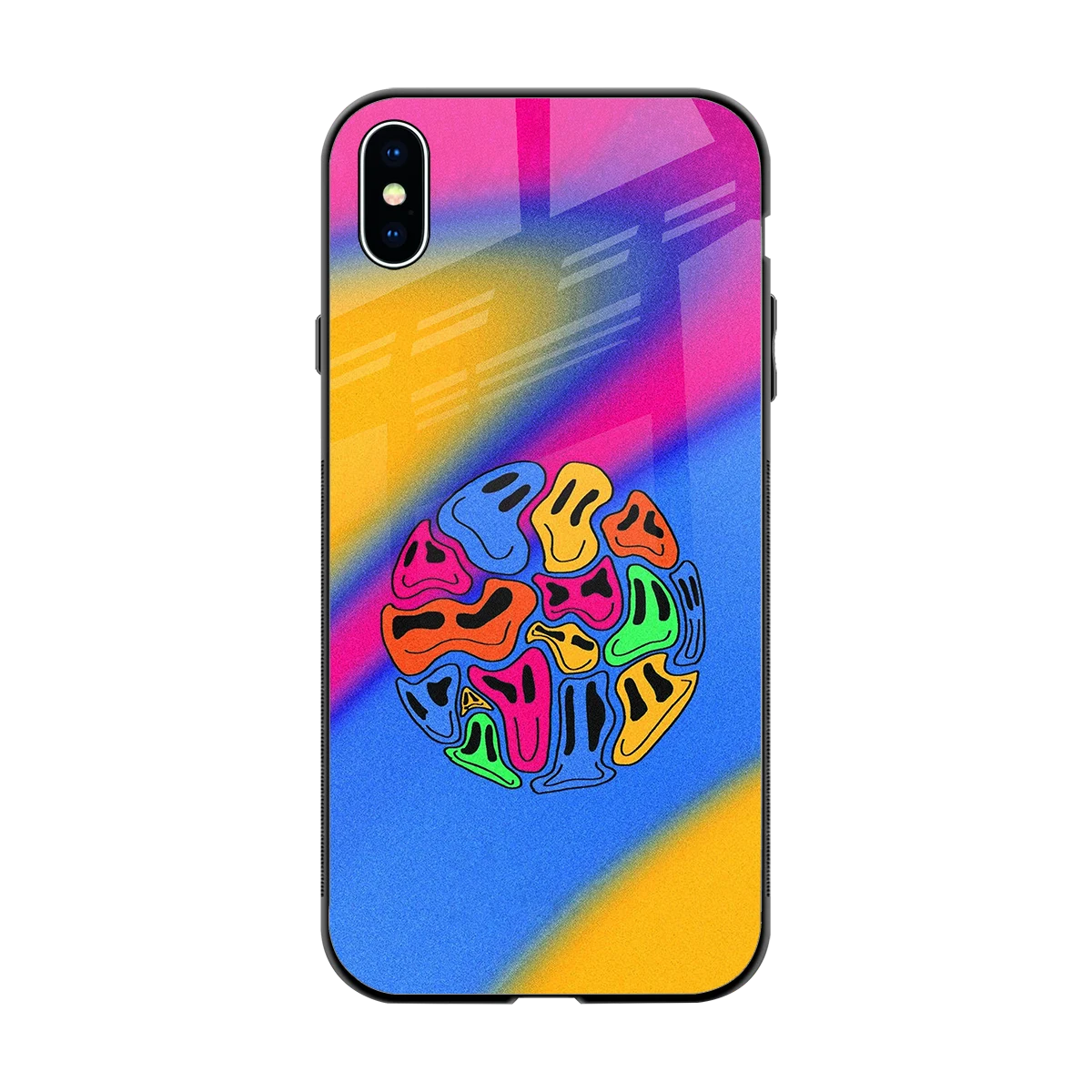 Melted Joy back phone cover | glass case for iphone xs max