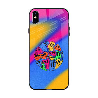 Melted Joy back phone cover | glass case for iphone xs max