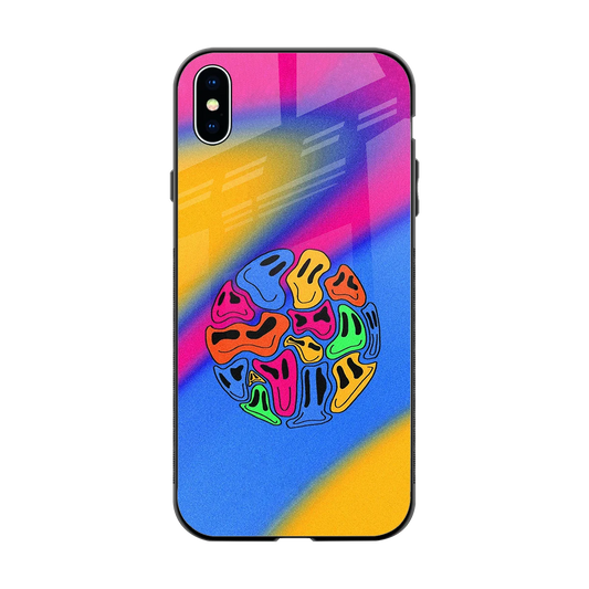 Melted Joy back phone cover | glass case for iphone xs max