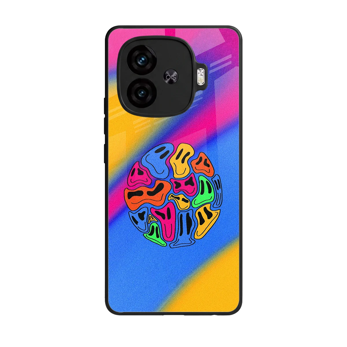Melted Joy back phone cover | glass case for iqoo neo 10r 5g