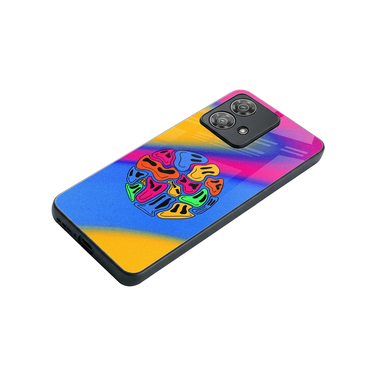 Melted Joy stylish phone case for motorola edge 40 neo 5g | glossy glass and slim fit