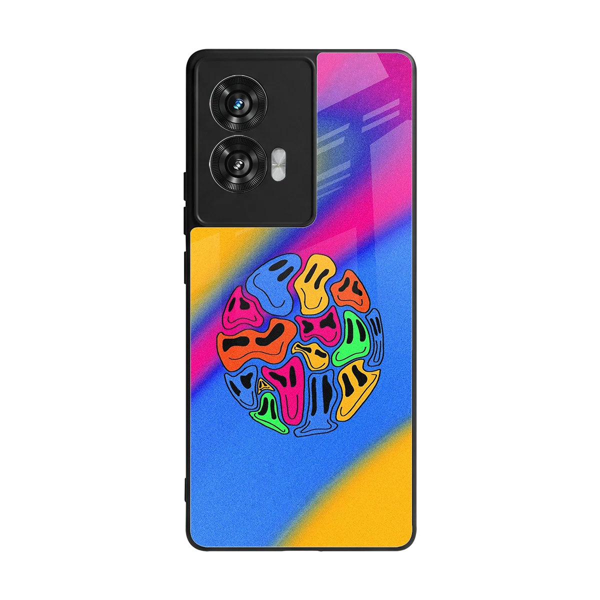 Melted Joy back phone cover | glass case for motorola edge 50 fusion