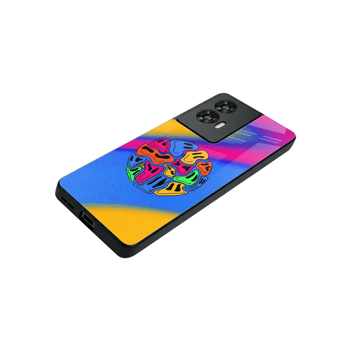 Melted Joy stylish phone case for motorola edge 50 fusion | glossy glass and slim fit