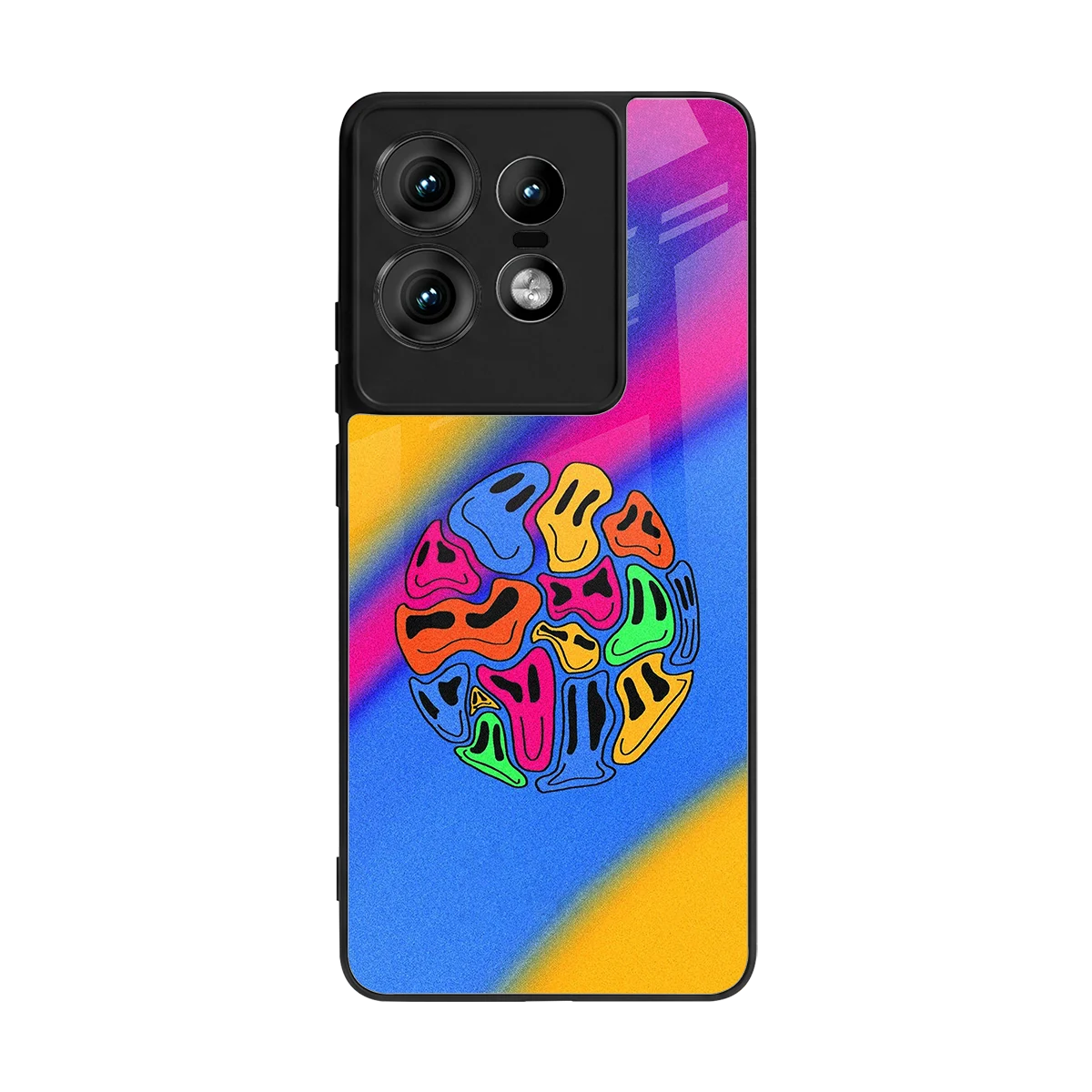 Melted Joy back phone cover | glass case for motorola edge 50 pro
