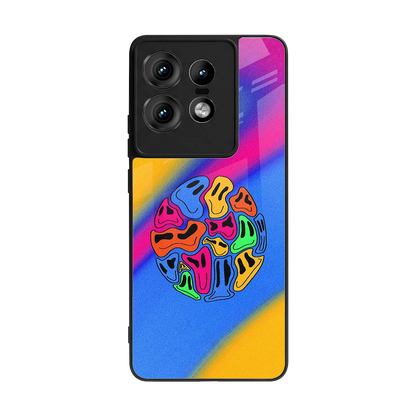 Melted Joy back phone cover | glass case for motorola edge 50 pro