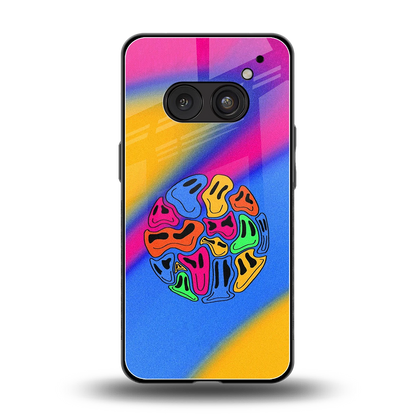 Melted Joy back phone cover | glass case for nothing phone 2a plus